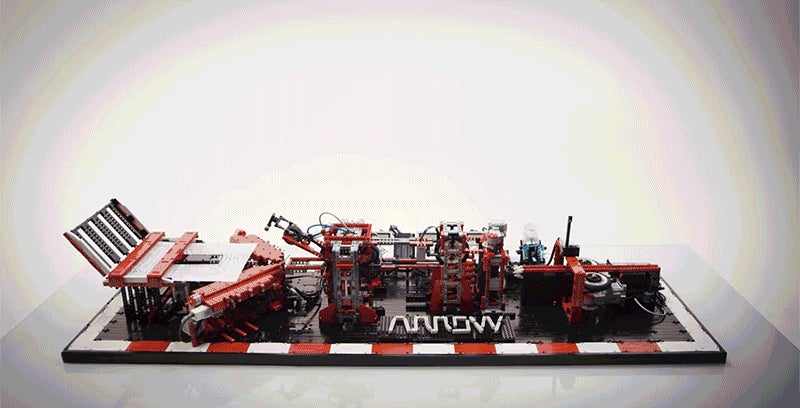Aurthur Sacek Lego Technic Mindstorms Paper Airplane Making Machine 