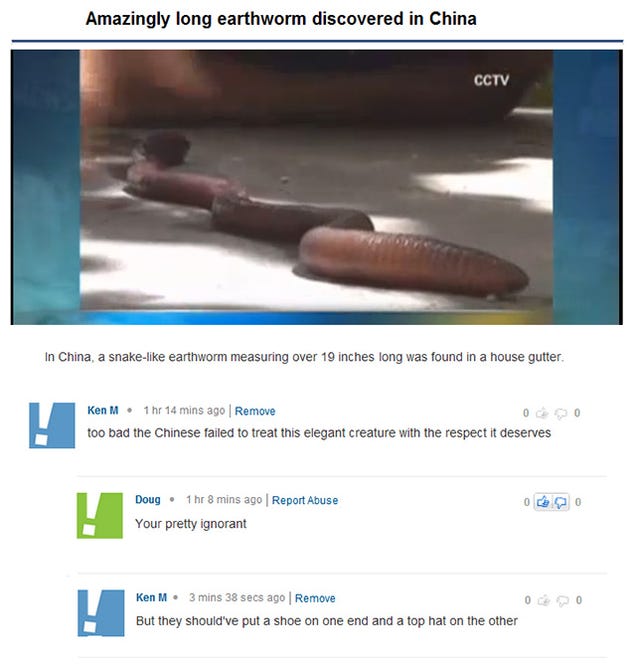 Well, at Least This Guy is Leaving Dumb Internet Comments on Purpose
