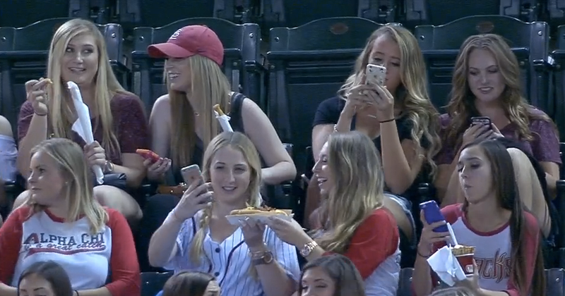 Arizona State Sorority Girls Show Off Elite Selfie Skills At D Backs Game