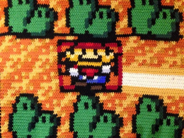 Man Spends Six Years Crocheting One Super Mario Bros. 3 Map
