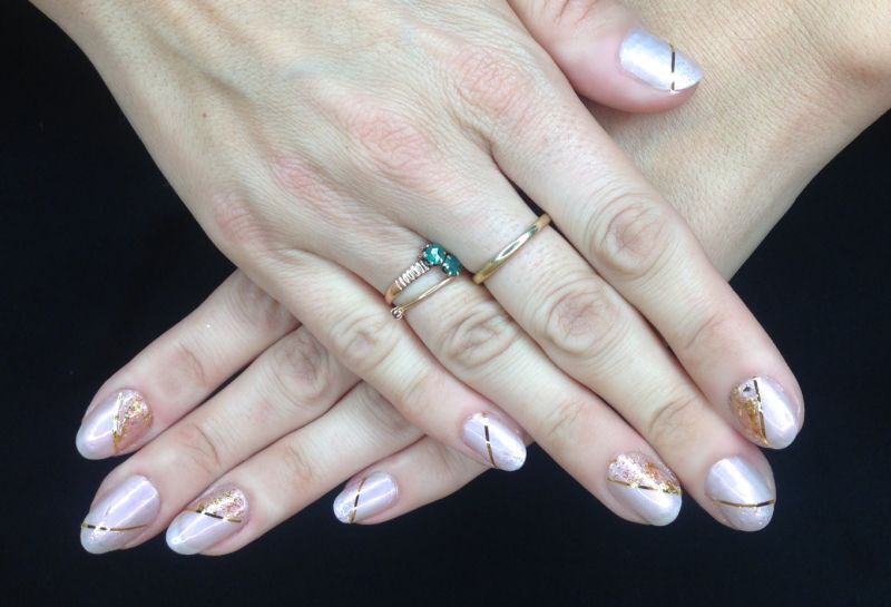 Pretty, Easy Nails: Sparkles & Stripes