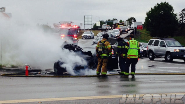 This Is What Fiery Tesla Model S Death Looks Like (UPDATED)
