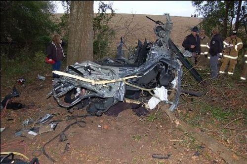 Bmw m5 airstrip crash #4