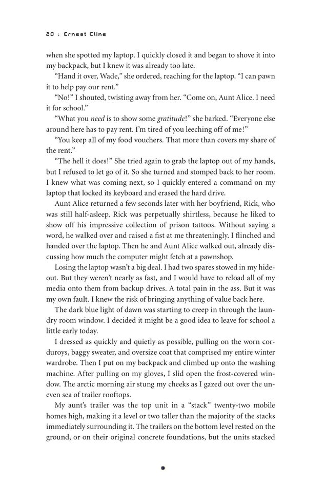 Read the first two chapters of Ernest Cline's new novel, Ready Player One