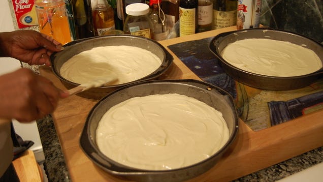 Get Equal Amounts of Batter in Cake Pans with a Toothpick
