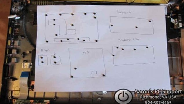 Keep Track of Tiny Screws with a Piece of Paper or Cardboard