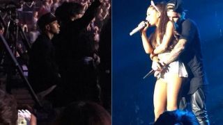 Justin Bieber Hugs Tiny Baby Ariana Grande Right In Front of Big Sean :(