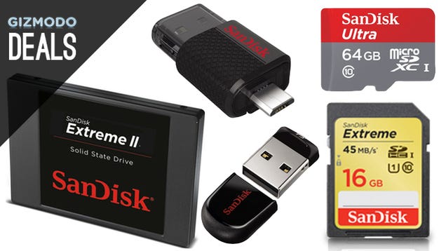 Stock Up on Speedy SanDisk Storage, On Sale Today Only