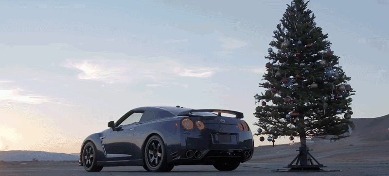 How To Un-Decorate A Tree With A Nissan GT-R