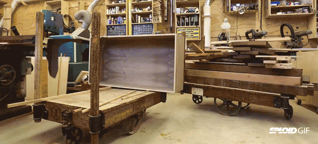 Magic bookcase makes itself in neat stop-motion video