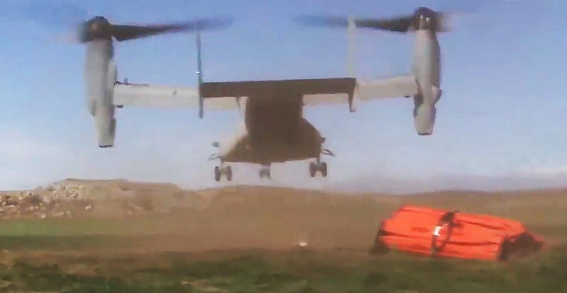 Marine MV-22 Ospreys Become California's Last Line Of Defense Against Wildfires