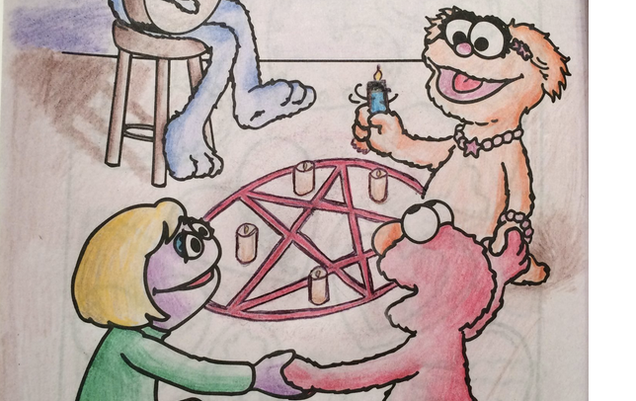 Your Childhood Coloring Books, Now With Nightmares