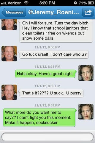 "Ur Probably Rob Ray": Jeremy Roenick's Spirited Banter With The Twitter Troll He Wants To Fight