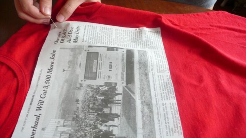 How To Turn A T-Shirt Into A Pillow