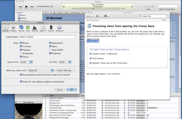 iTunes 8 Disables Disabling Store Links, Here's the Fix