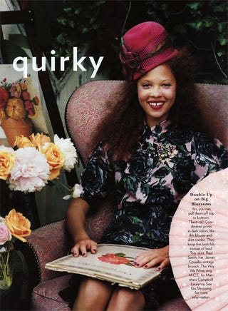 September Glamour Actually Makes Fashion Fun — And Freckled
