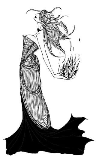 Beautiful black-and-white illustrations put a gothic spin on Game of Thrones