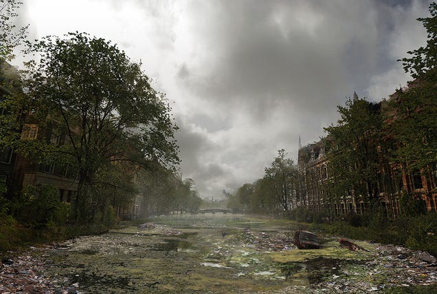 Cómo se verían lugares famosos tras un desastre mundial