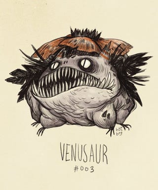Pokémon, in the style of Tim Burton