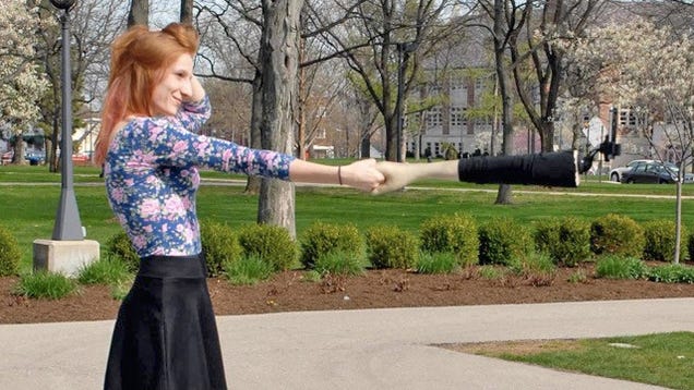 A Fake Arm Selfie Stick Only Makes You Look Less Sad in Photographs
