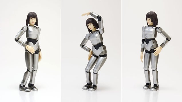 Japan's Real Robot Lady Turned into a Small Plastic Model