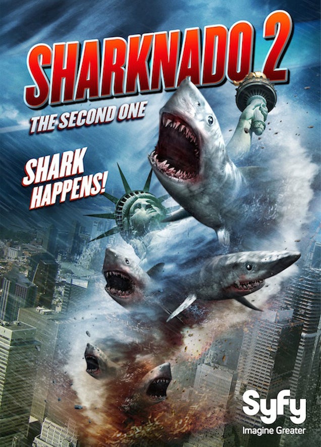 Everything About The Sharknado 2 Poster Is So Wrong It&#39;s Right