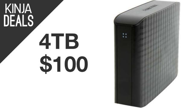 4TB External Drive for $100. Yes, Really.