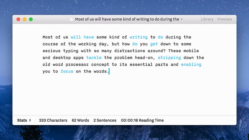 minimalist text editor mac