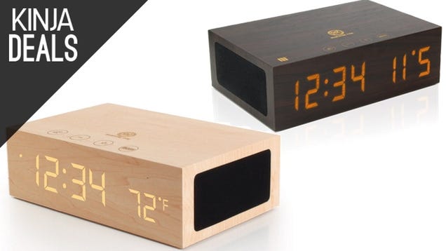 Class Up Your Nightstand With These Wooden Bluetooth Alarm Clocks