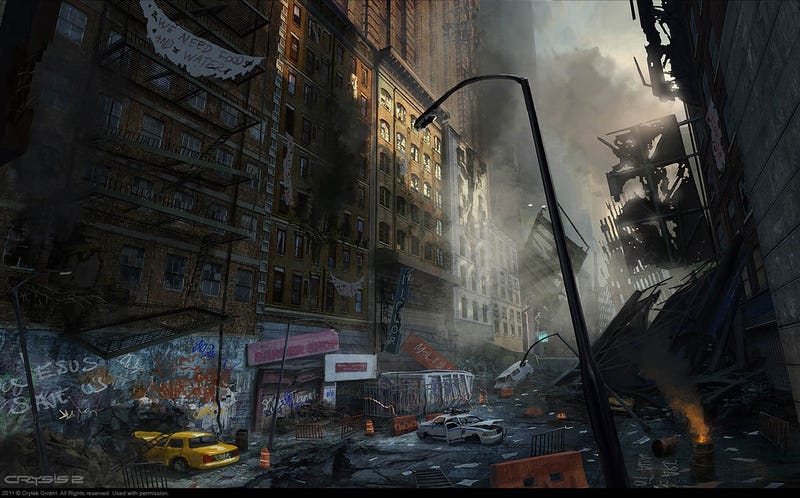 Astounding Concept Art Of Cities Being Demolished