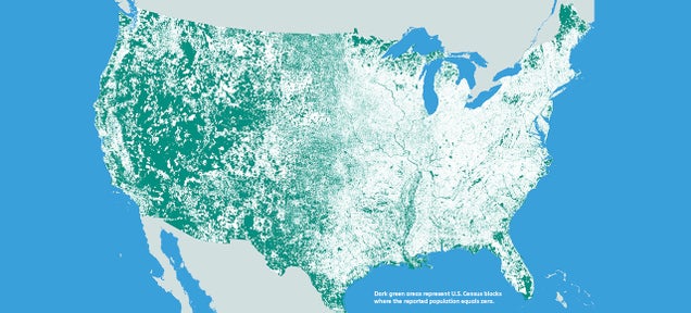Here's a Map of the 47 Percent of America Where No One Lives