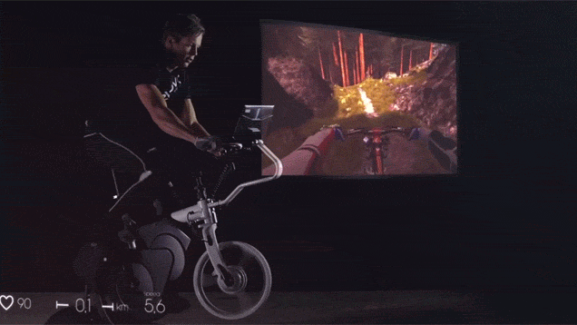 Virtual Reality Exercise Bike Is Almost Like Going Outside