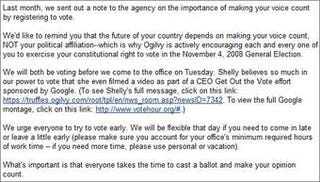 Ad Agency Graciously Allows Staff to Use a Vacation Day to Vote