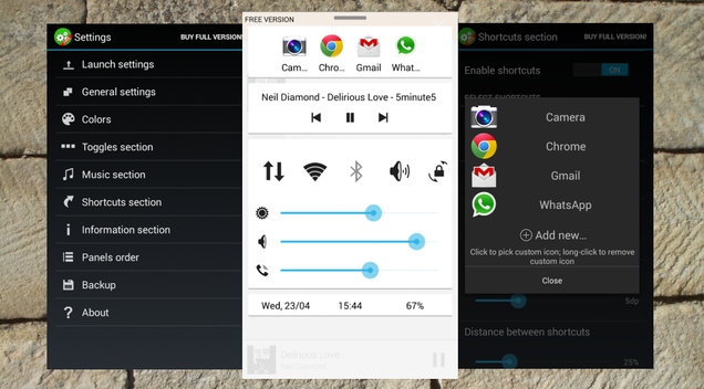 Quick Control Panel Adds a Customizable Control Center to Android