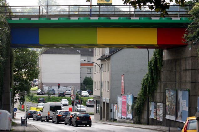 This Giant LEGO Bridge Looks Photoshopped (But It's Not)