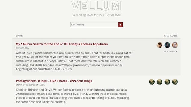 Vellum Turns Twitter Links Into a Reading List