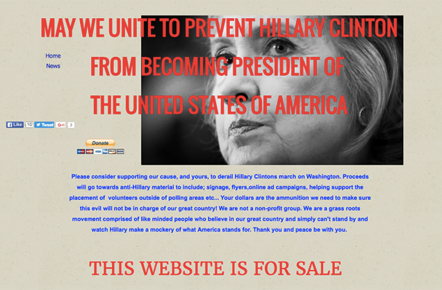 Please Be Patient, Donald Trump's Damning Anti-Clinton Page Is Under Construction