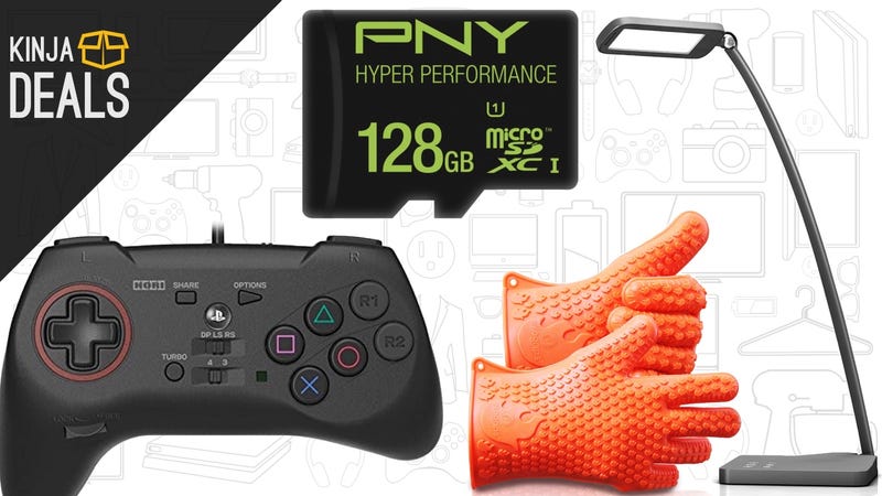 Saturday's Best Deals: PS4 Fighting Controller, MicroSD Cards, Desk Lamp, and More