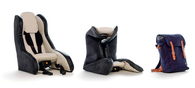 Volvo's Inflatable Child Seat Concept Fits in a Backpack