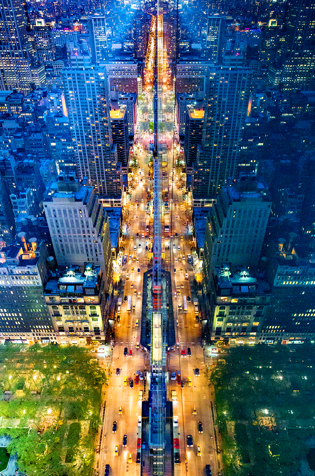 Stunning photos of windows transform New York City into a starship