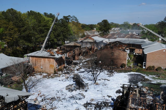 Aftermath Photos Of F-18 Crash Show How Lucky It Was Nobody Died