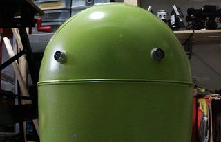Trash Can Android Robot Can Bust A Move, Won't Check Your Email