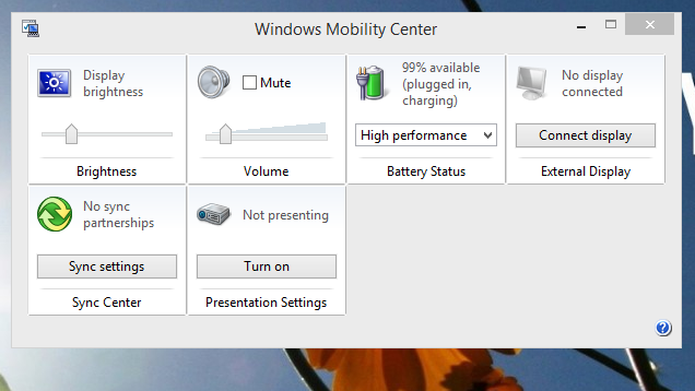 Control All Your Laptop's Hardware from the Windows Mobility Center