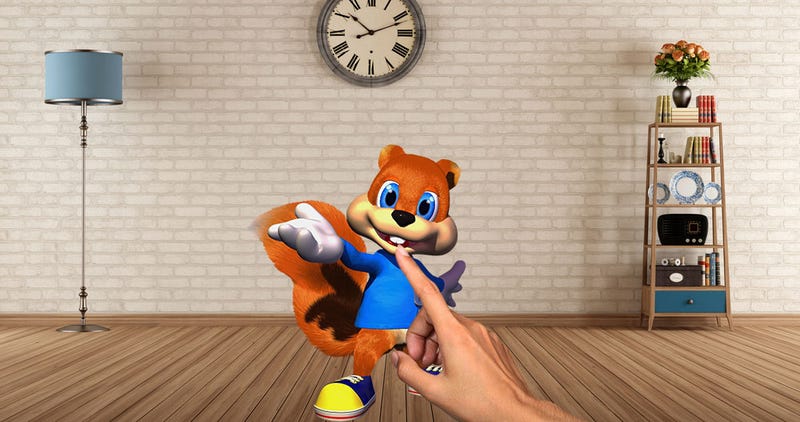 HoloLens Dev Unit Includes Conker Game