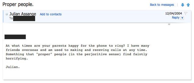 The Creepy, Lovesick Emails of Julian Assange