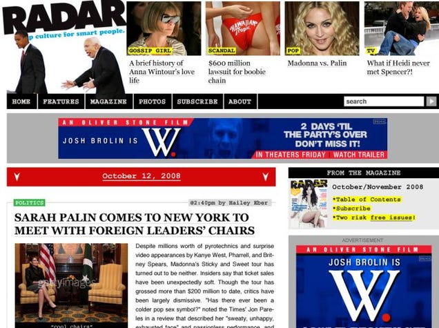RadarOnline Redesign Would Have Been Just Like Us