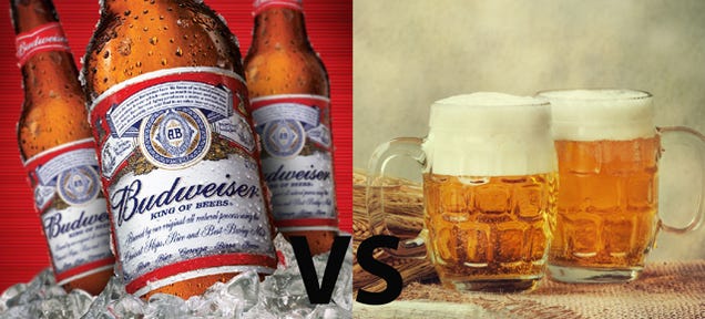 The Differences Between a Budweiser and a Craft Brew (In GIFs)