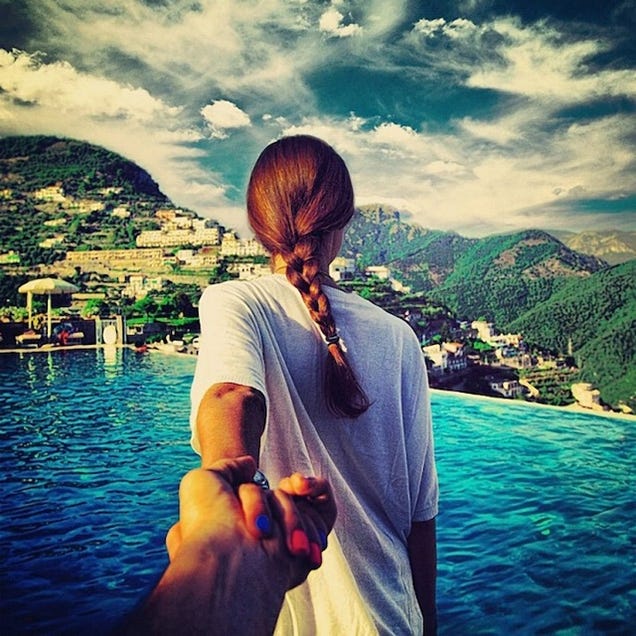 Incredible Travel Photos Taken from the Perspective of a Guy Being Led Around the World by His Girlfriend