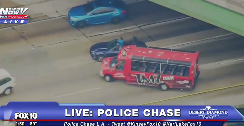 Watch Live As Cops Chase Down A Ford Mustang Through The Streets Of LA (Updated)