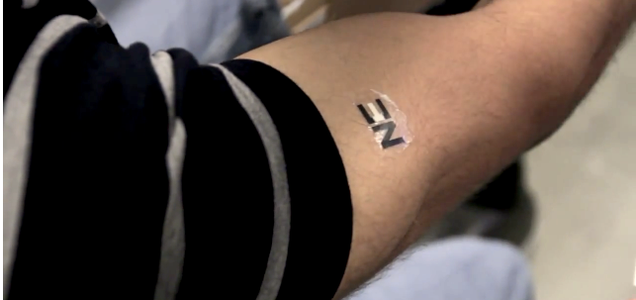 This Temporary Tattoo Is Actually a Battery That's Powered By Your Sweat